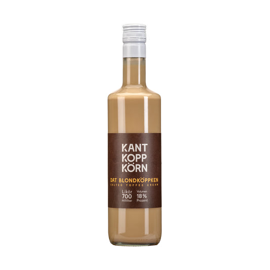Dat Blondköppken Salted Toffee Cream-Likör 18 % Vol. Rundflasche 700 ml -nur im Shop erhältlich -